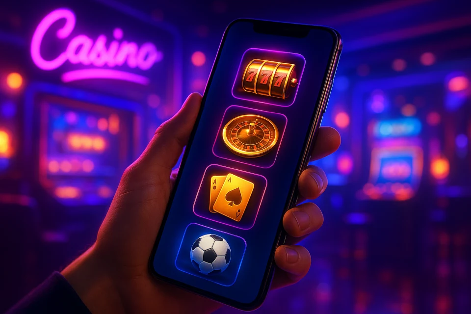 LV666 app lobby with slots, roulette and sports tiles on a phone