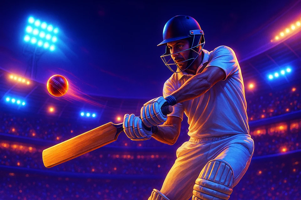 Cricket batter under stadium lights, betting on LV666